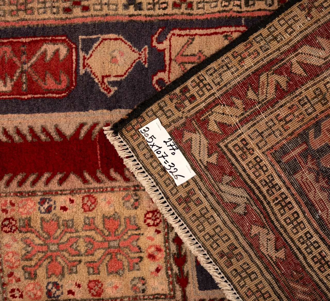 DSC00018-Edit Checkmate Pink / Light Pink | Wool rug - Image 3