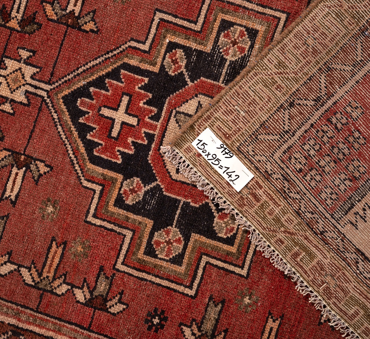 DSC09667-Edit_1_11zon Gabbeh Loom Frame | Green | Wool rug (Copy) - Image 5